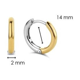 Classic Small Hoops Vermeil 14mm