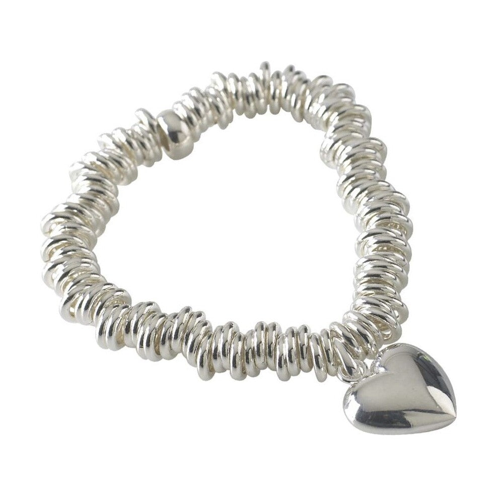 Silver Candy Elastic Bracelet 7.5"/19cm