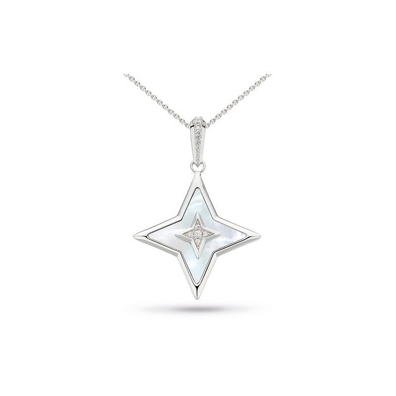 Céleste Astoria Glitz Mother of Pearl Star Necklace
