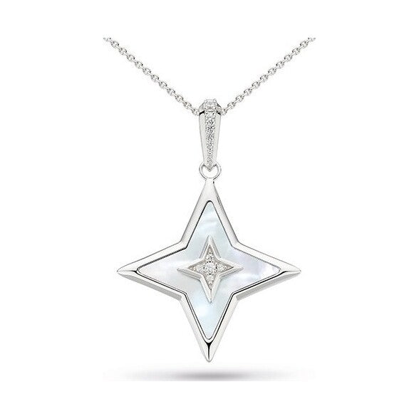 Céleste Astoria Glitz Mother of Pearl Star Necklace