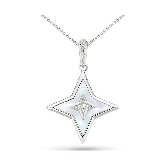 Céleste Astoria Glitz Mother of Pearl Star Necklace