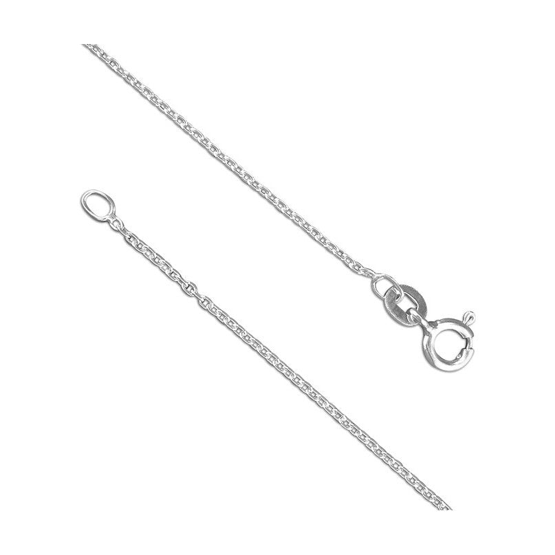 Sterling Silver Chain, 46cm/18in medium trace