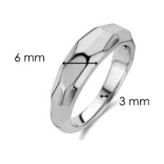 TI SENTO Ring, size 56.