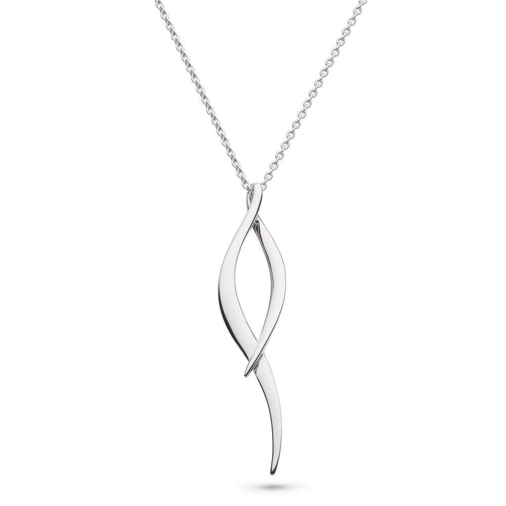 Entwine Twine Twist Necklace - silver necklace