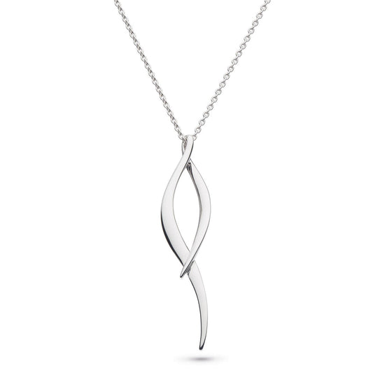 Entwine Twine Twist Necklace - silver necklace