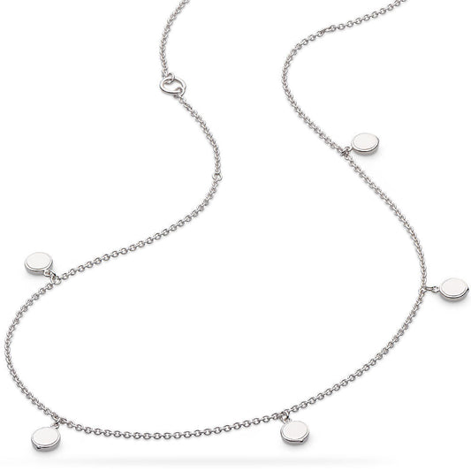 Céleste Eclipse Dangle Disc Station Necklace