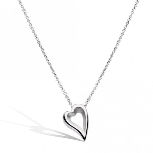 Kit Heath Sterling Silver Desire Love Story Heart Necklace