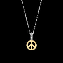Ti Sento Gold Plated Peace Pendant