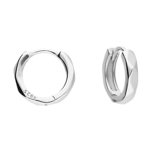 8.4mm squared huggie hoop