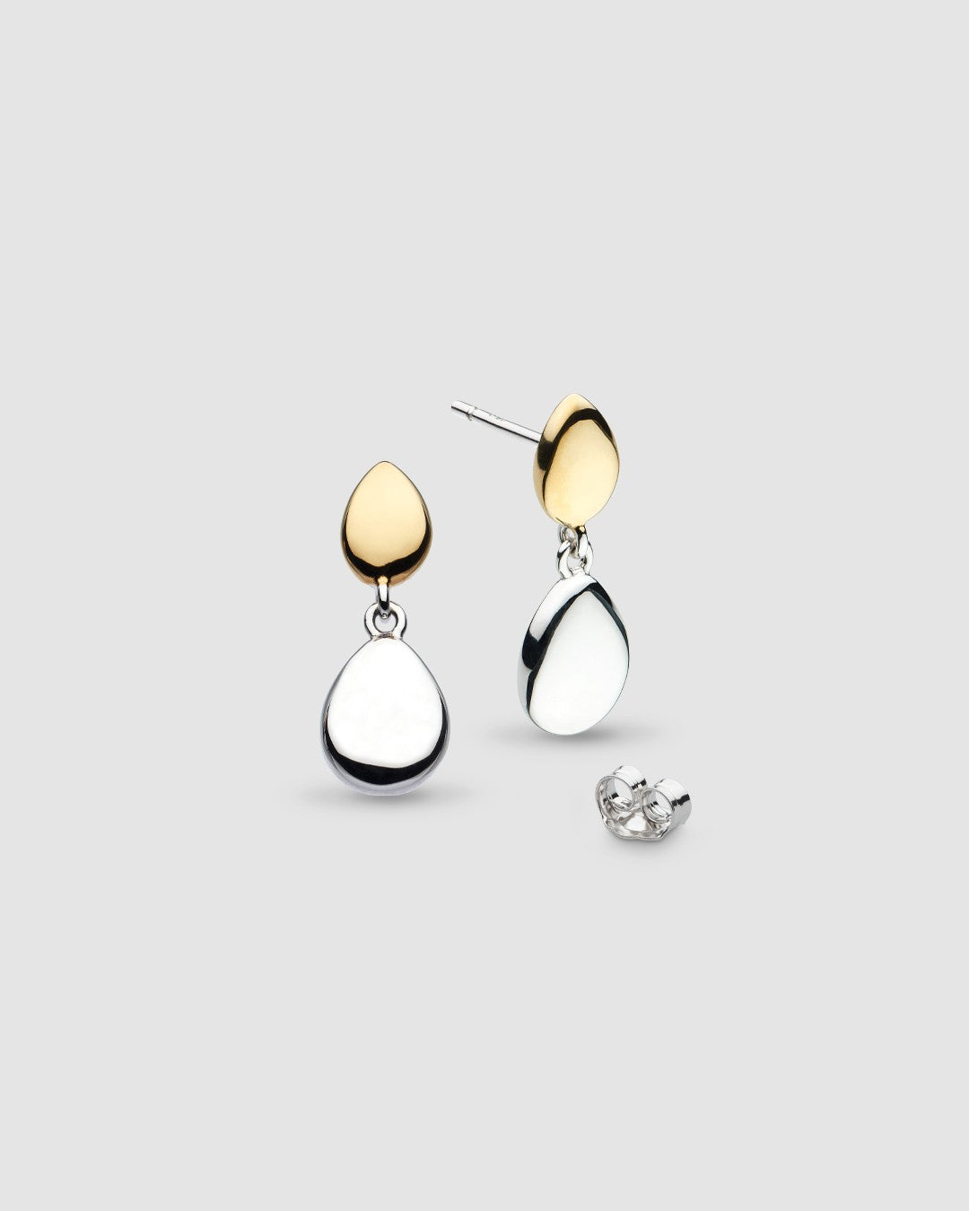 Coast Pebble Golden Drop Earrings