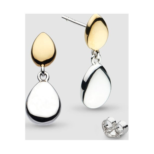 Coast Pebble Golden Drop Earrings