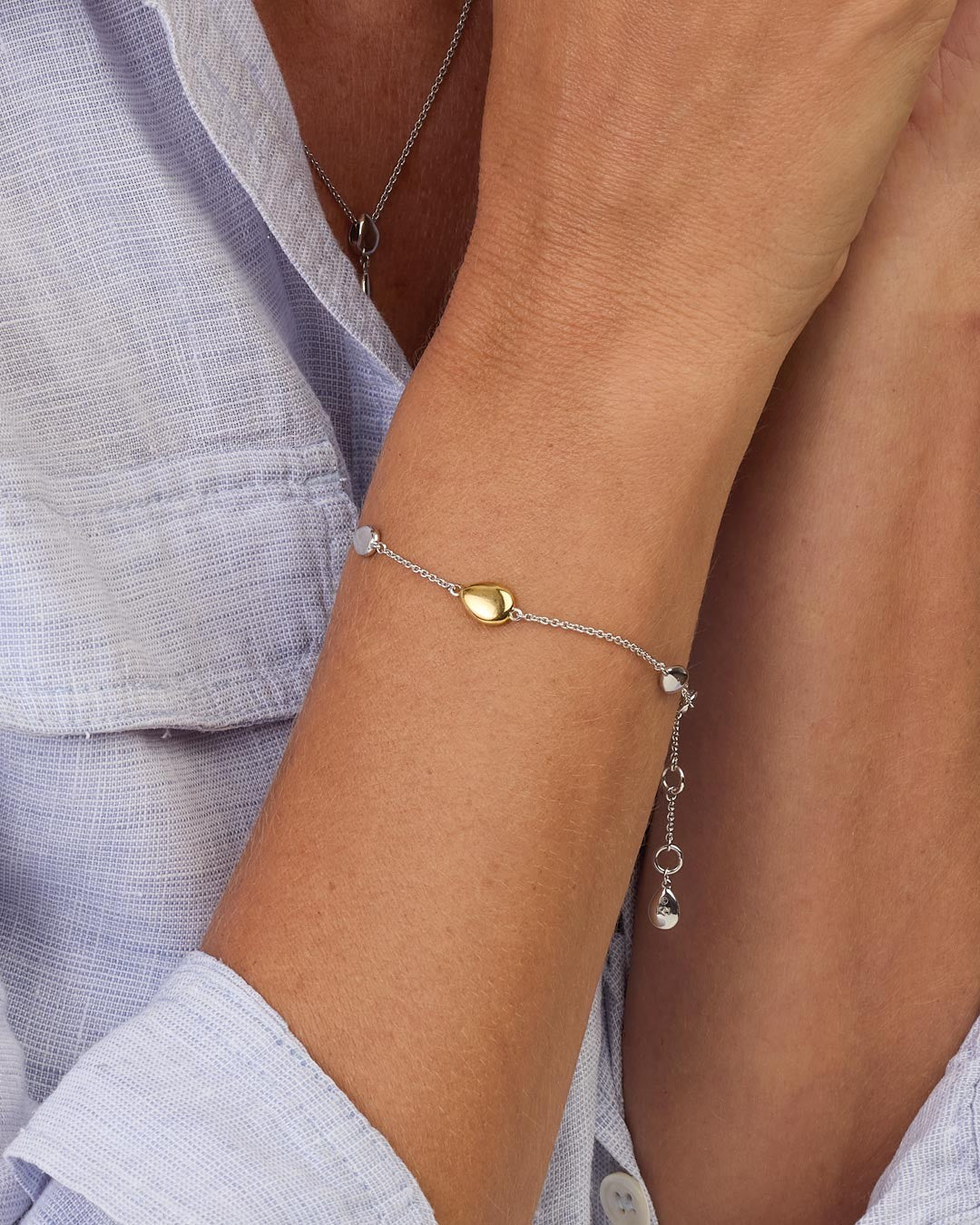 Coast Pebble Golden Station Bracelet