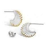 Essence Radiance Golden Small Fan Stud Earrings