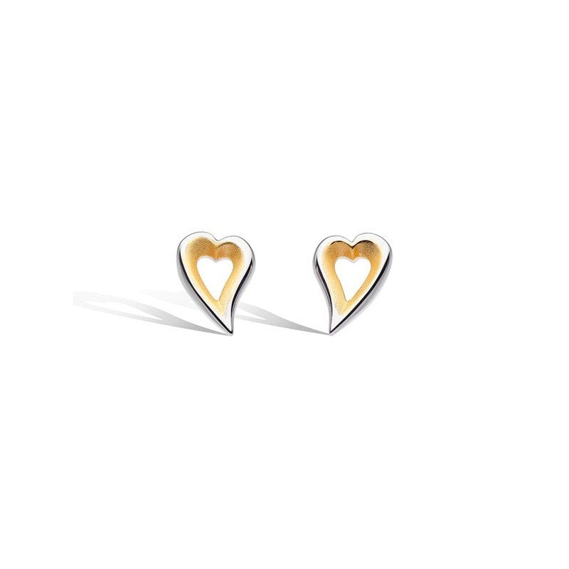 Kit Heath Desire Love Story Heart Stud Earrings