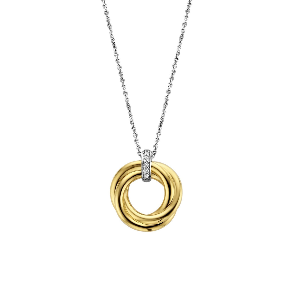 Twisted Circle Gold Vermeil Necklace