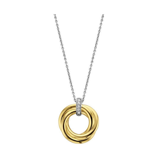 Twisted Circle Gold Vermeil Necklace