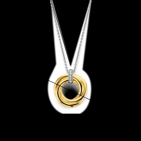 Twisted Circle Gold Vermeil Necklace