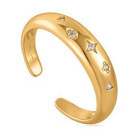 Gold Scattered Stars Adjustable Ring
