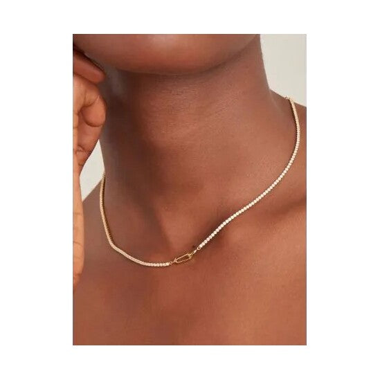 ANIA HAIE N041-03G-W Dance Til Dawn Ladies Necklace, adjustable