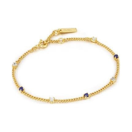 Gold multi stone bracelet