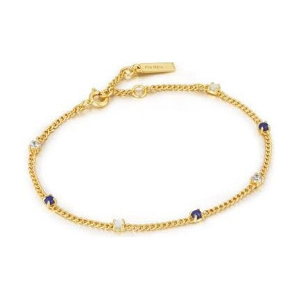 Gold multi stone bracelet
