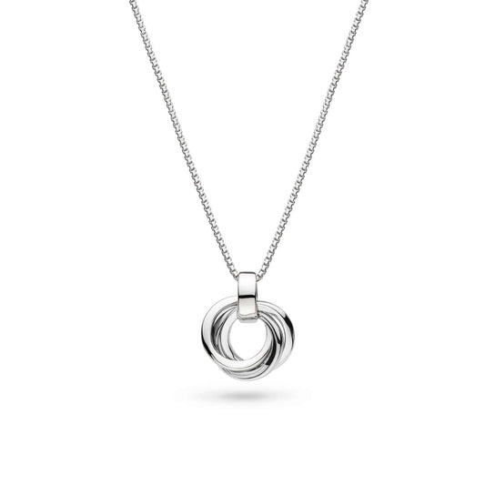 Bevel Trilogy Petite Necklace - necklace. necklace rhodium-plated silver