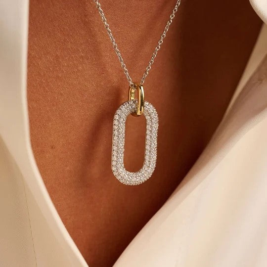 Signature Open Zirconia Necklace