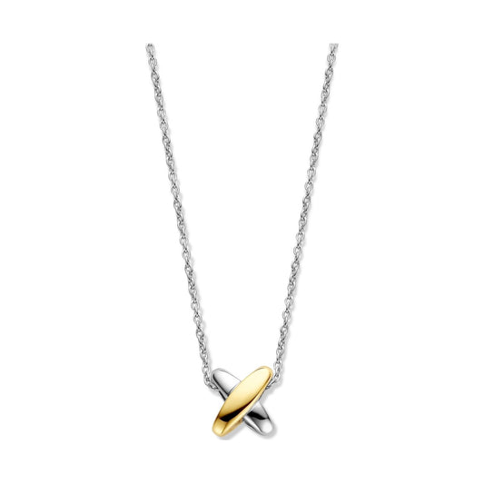 Bicolor Cross Necklace