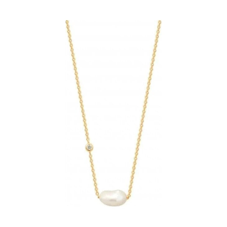 Gold Pearl Necklace