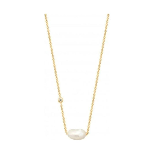 Gold Pearl Necklace