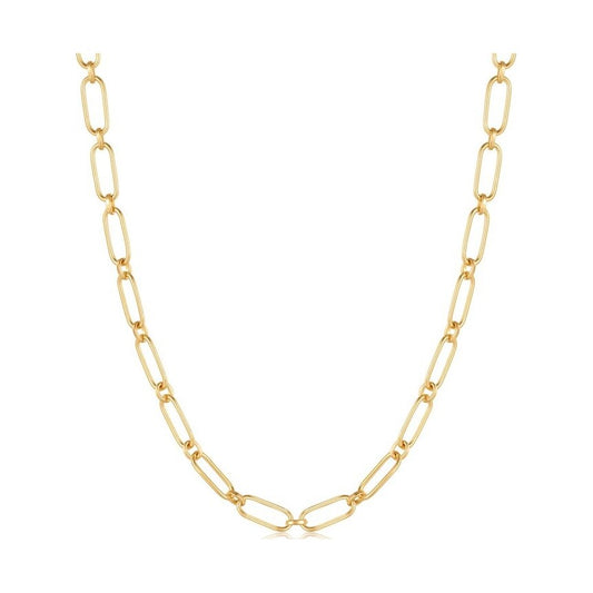 Gold Cable Connect Chunky Chain Necklace