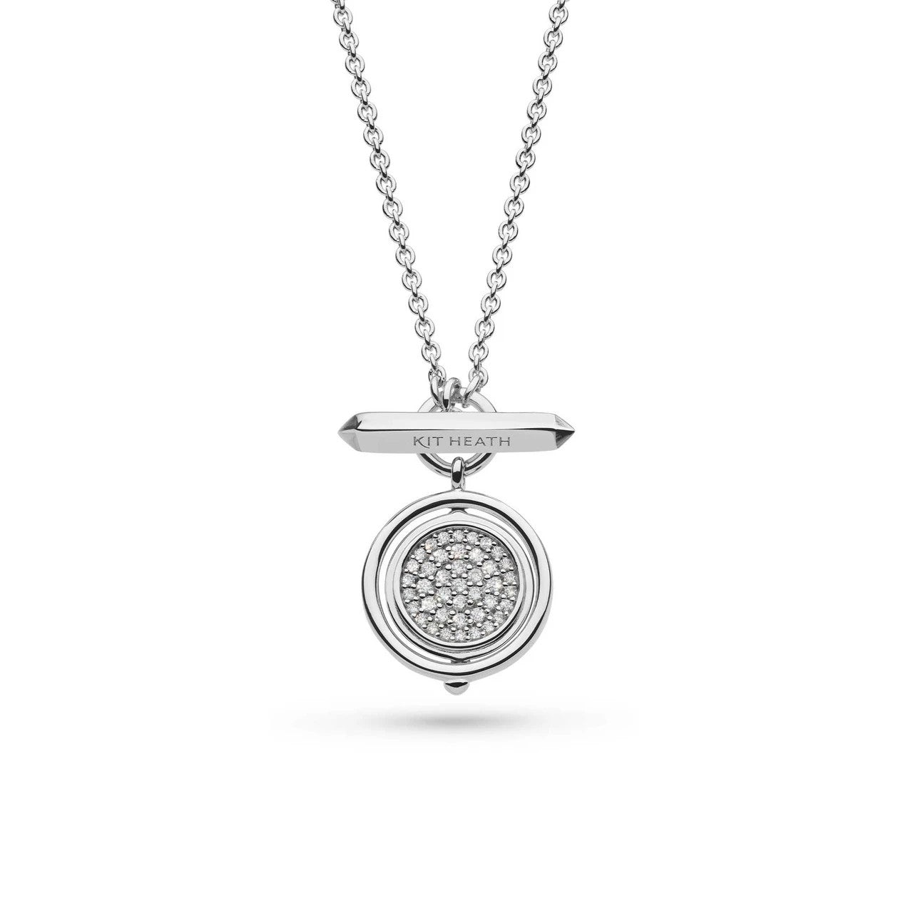 Revival Eclipse Lux Pave Spinner Necklace