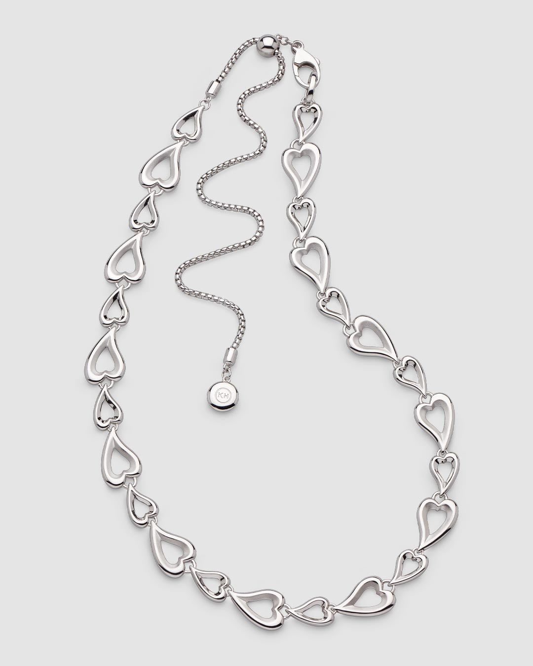 Desire Love Story Heart Multi-Link Slider Necklace