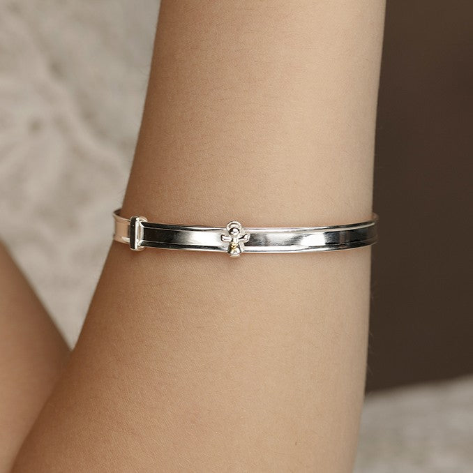 Sterling Silver Angel Baby Bangle