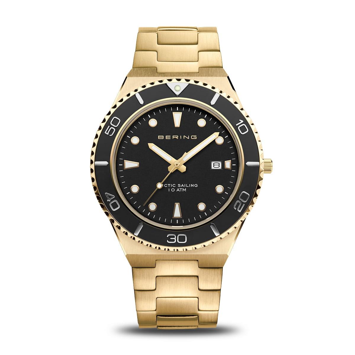 BERING 18940-732 Arctic Sailing Gold Plated Bracelet Watch