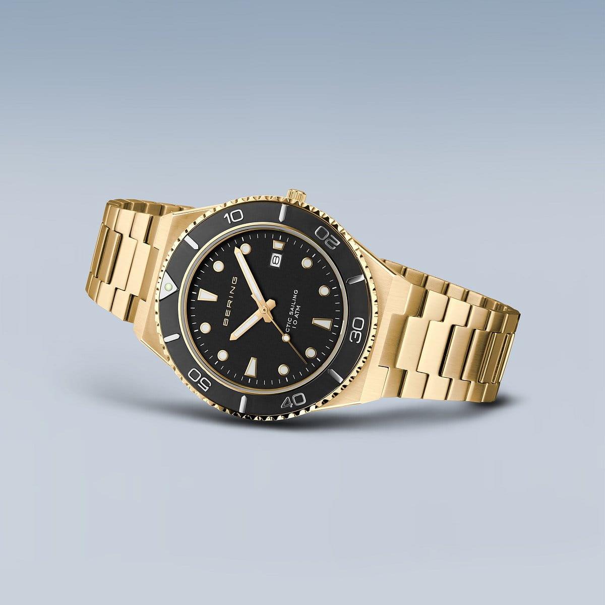 BERING 18940-732 Arctic Sailing Gold Plated Bracelet Watch