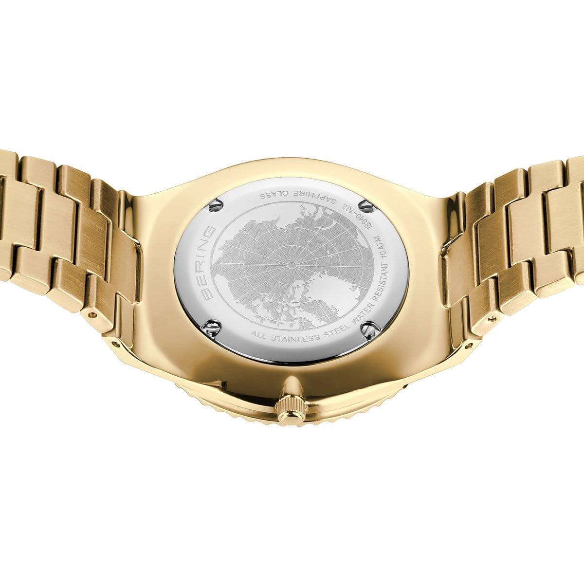 BERING 18940-732 Arctic Sailing Gold Plated Bracelet Watch