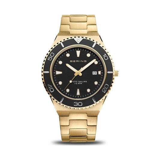 BERING 18940-732 Arctic Sailing Gold Plated Bracelet Watch