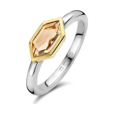 Champagne Gem Ring, size 54.