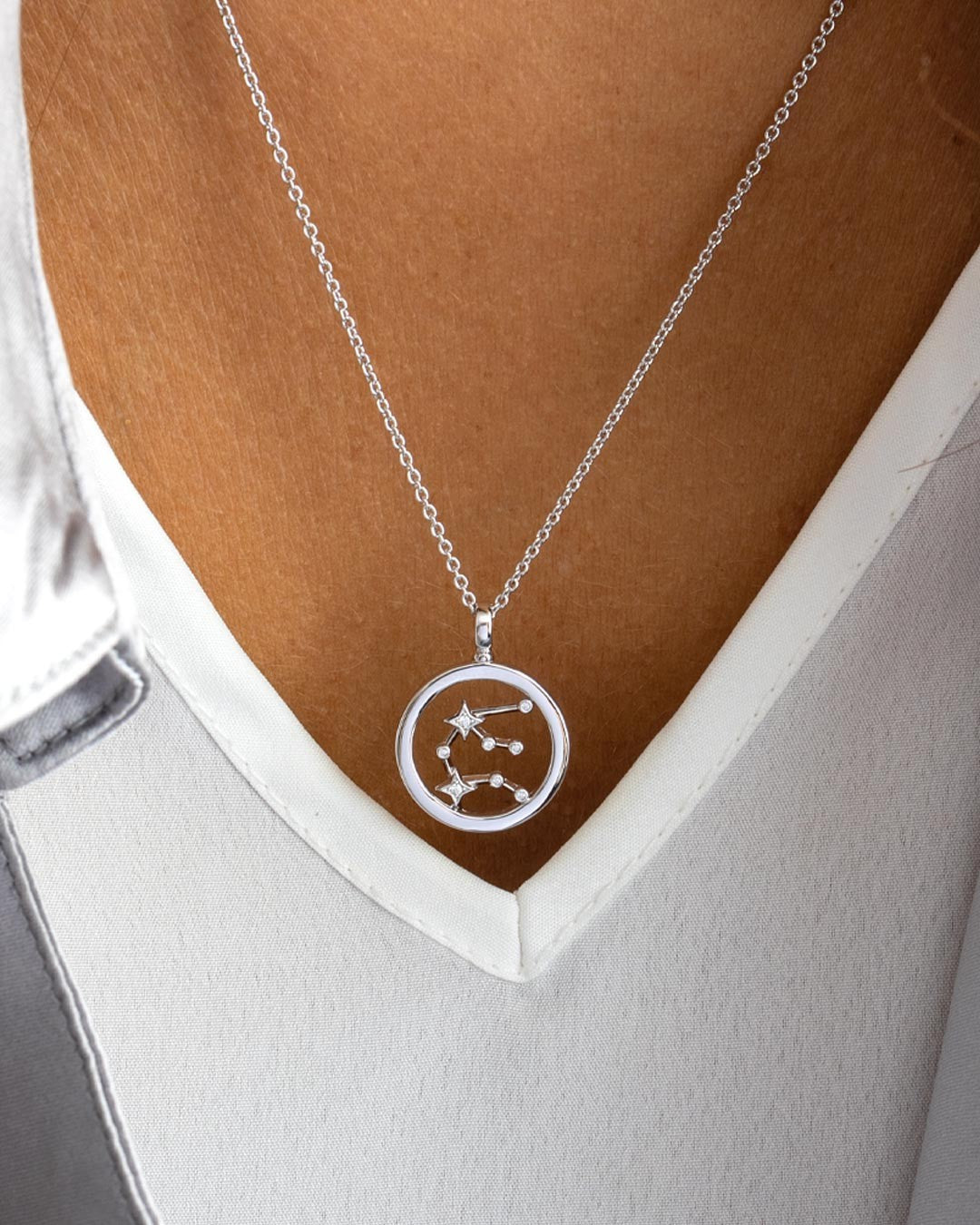 Céleste Constellation Aquarius Necklace