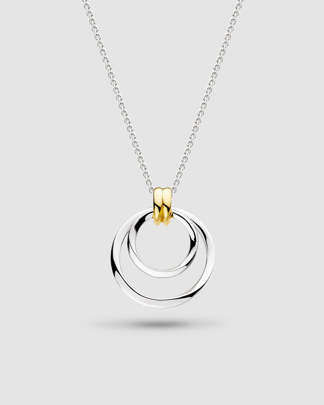 Bevel Unity Golden Duo Necklace