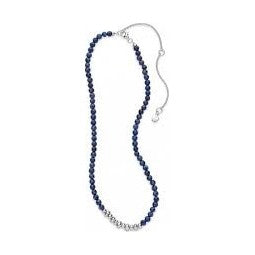 Coast Tumble Azure Lapis Lazuli Gemstone Beaded Necklace