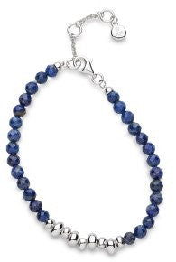 Coast Tumble Azure Lapis Lazuli Gemstone Beaded Bracelet