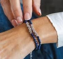 Coast Tumble Azure Lapis Lazuli Gemstone Beaded Bracelet