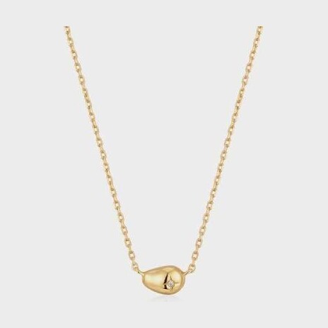 ANIA HAIE Gold Pebble Sparkle Necklace