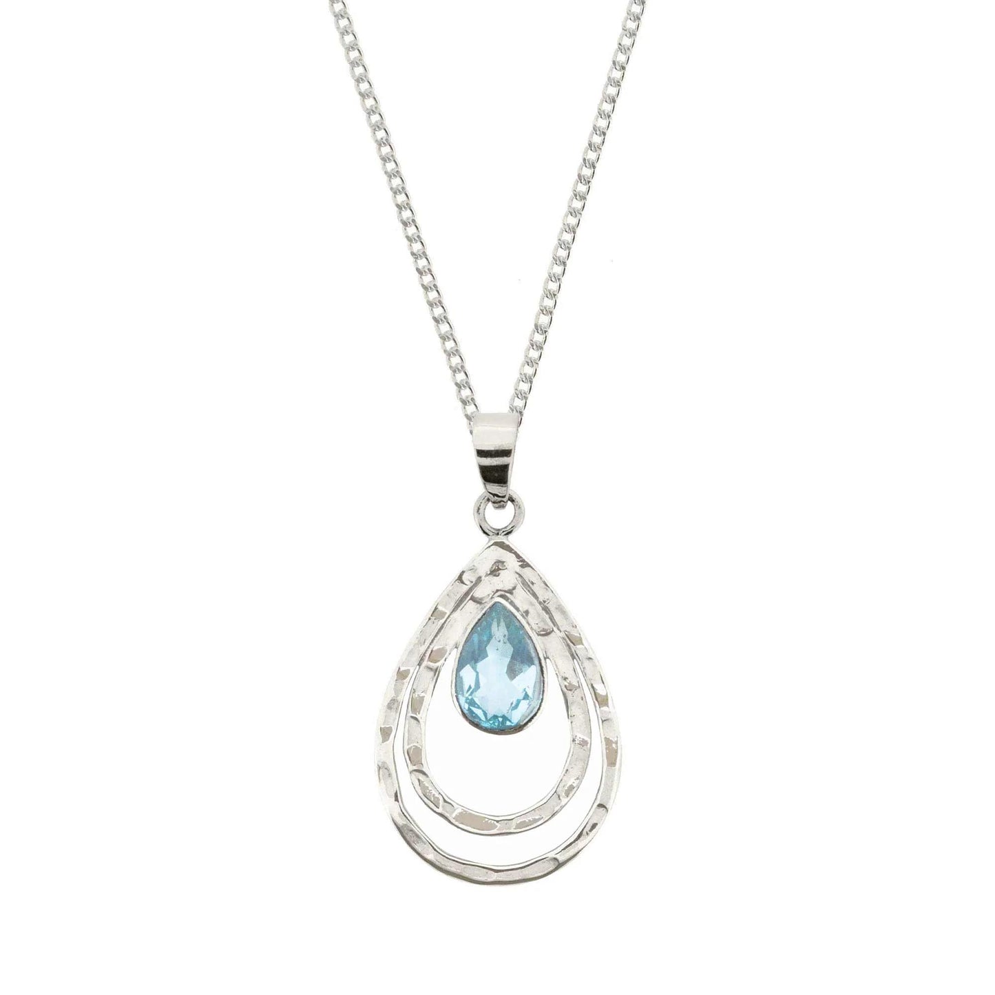 Infinity Universe Necklace - Blue Topaz