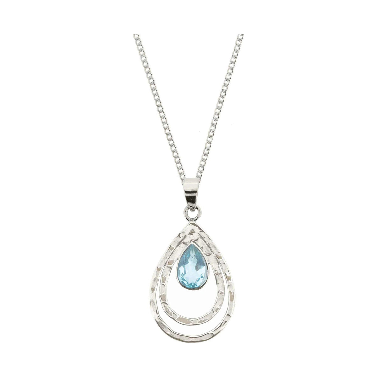 Infinity Universe Necklace - Blue Topaz