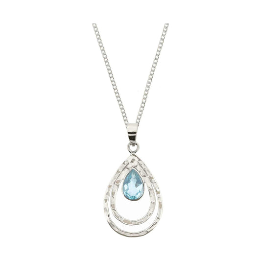 Infinity Universe Necklace - Blue Topaz