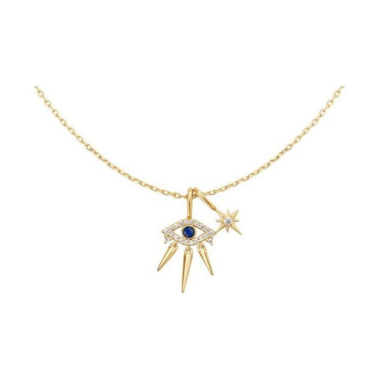 Ania Haie Gold necklace with a pair of fun pendants