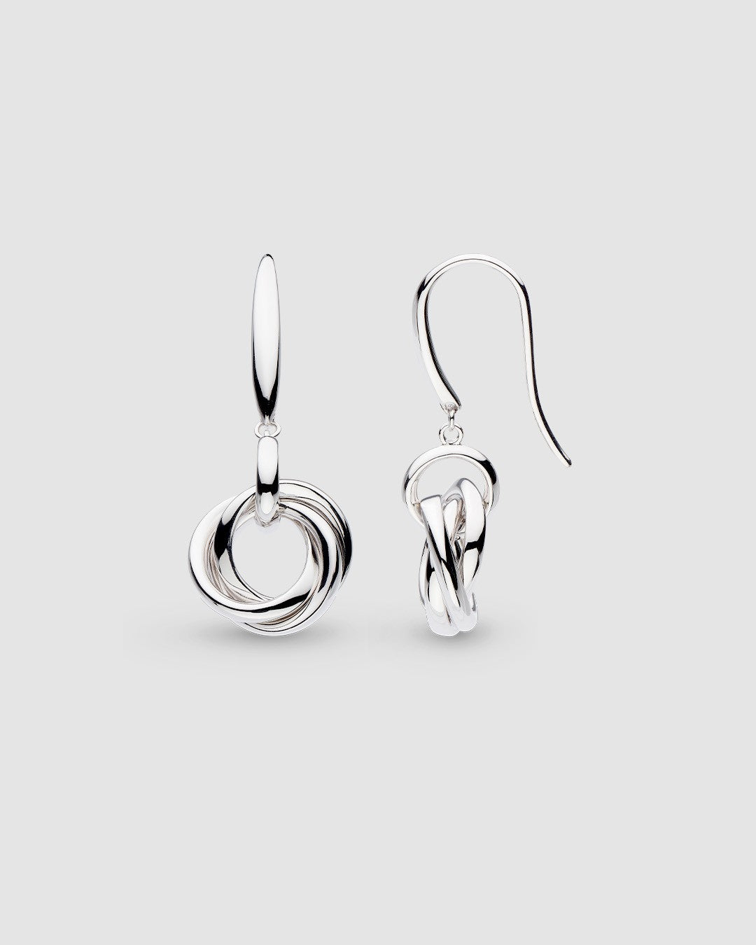 Bevel Trilogy Link Drop Earrings